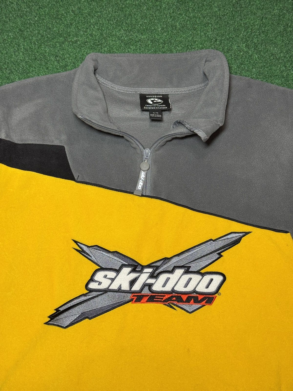 Ski-Doo VTG Ski-Doo Racing Fleece 1/4 Zip Pullover Sweatshirt Size US XL / EU 56 / 4 - 2 Thumbnail