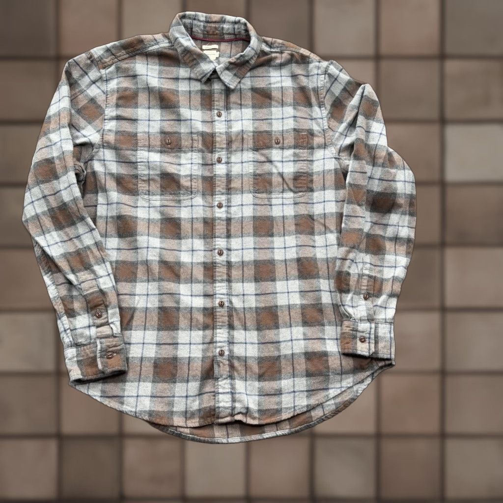 Vintage Bridge & Burn Shirt Mens XL Plaid Flannel Standard Fit Button Down Casual Size US XL / EU 56 / 4 - 1 Thumbnail