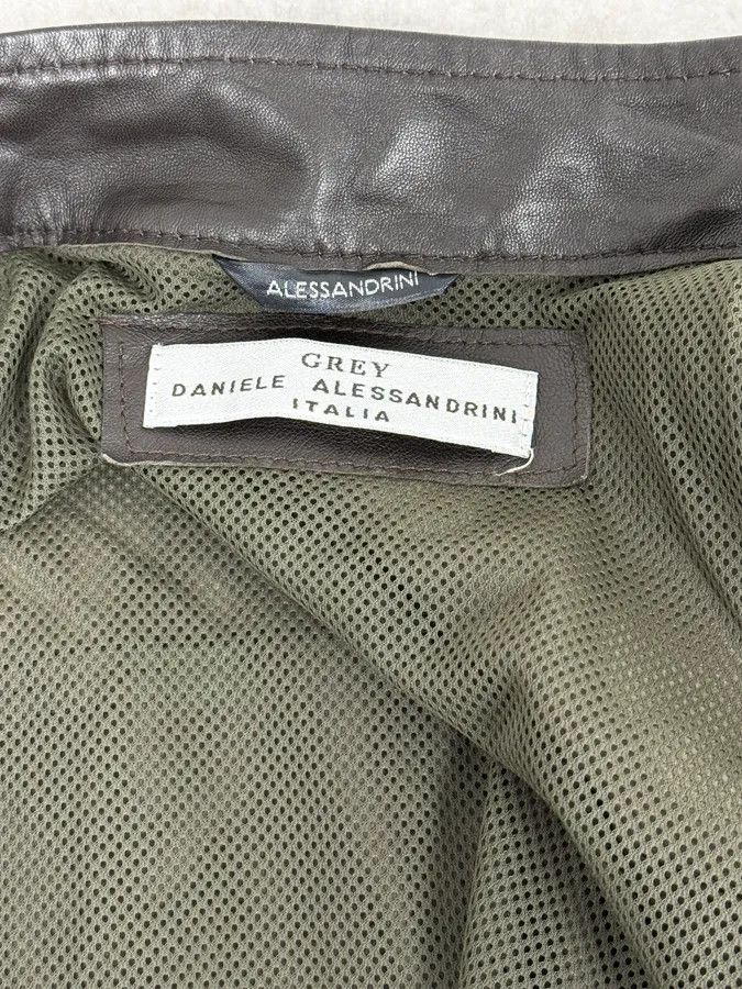 Daniele Alessandrini 2000s Daniele Alessandrini Brown Bomber Leather Jacket Size US M / EU 48-50 / 2 - 9 Thumbnail