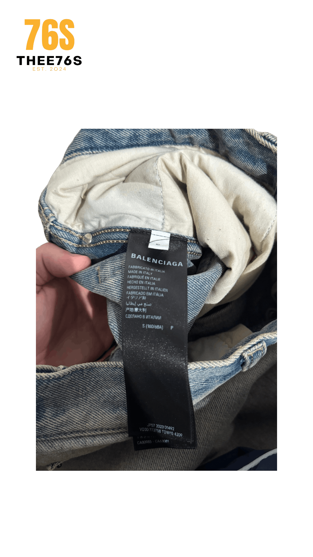 Balenciaga Balenciaga SS24 Inside out baggy jeans in Blue Size US 30 / EU 46 - 7 Thumbnail