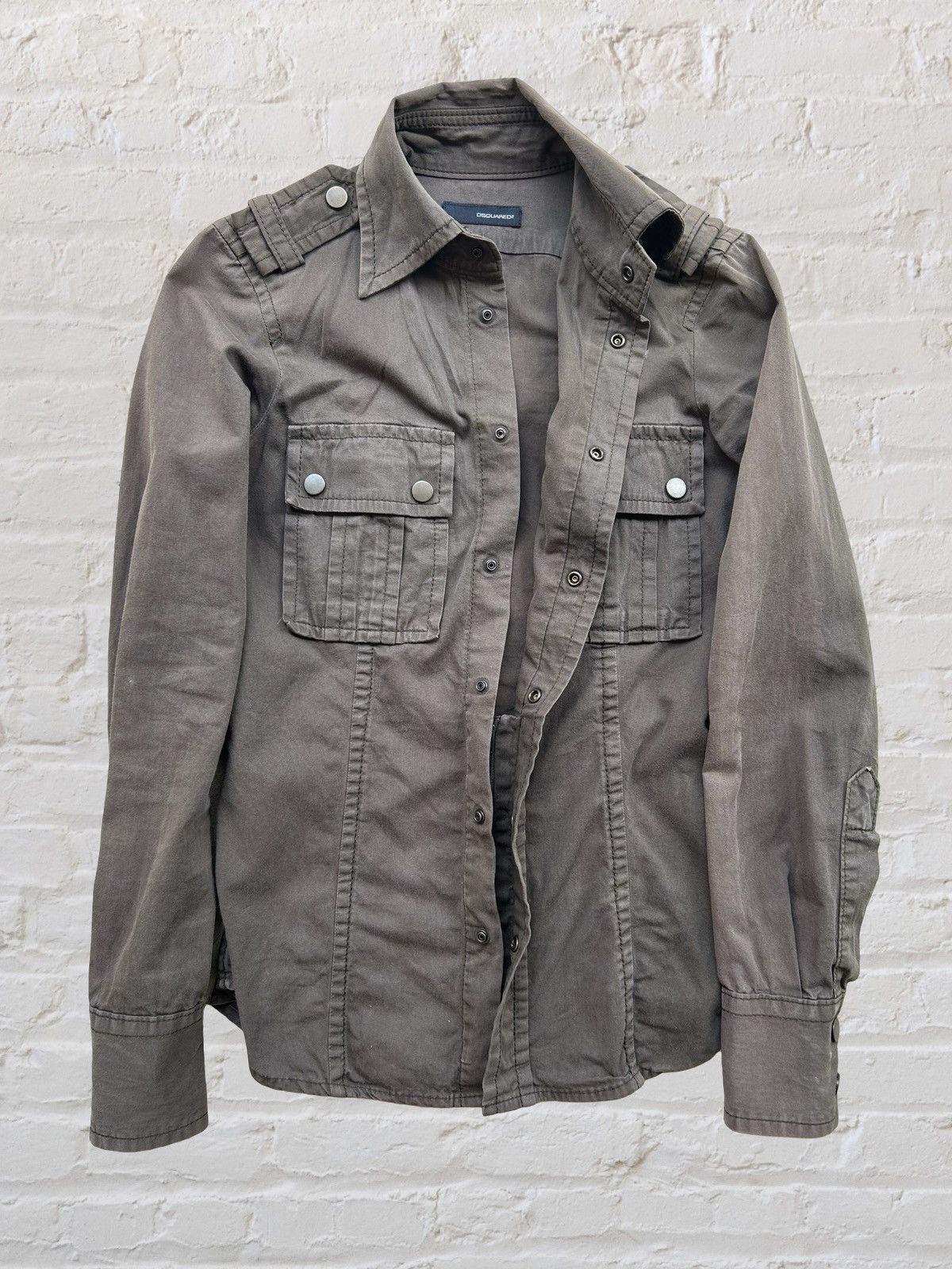 Dsquared2 DSQUARED2 Military Button-up LS Shirt Size US S / EU 44-46 / 1 - 4 Thumbnail