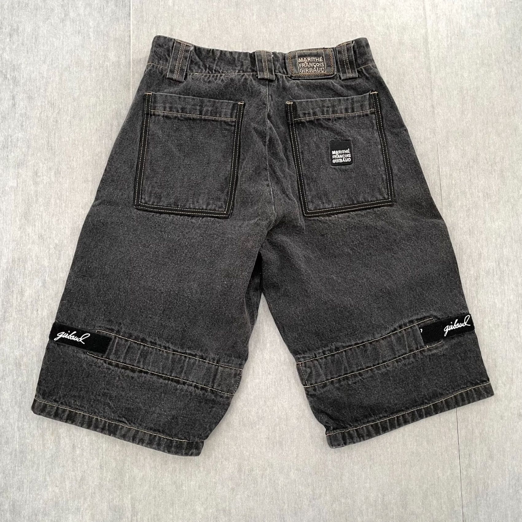Denime VINTAGE Marithe Francois Girbaud Shorts Adult 30 Black Denim Shuttle Tape Baggy Size US 30 / EU 46 - 2 Thumbnail