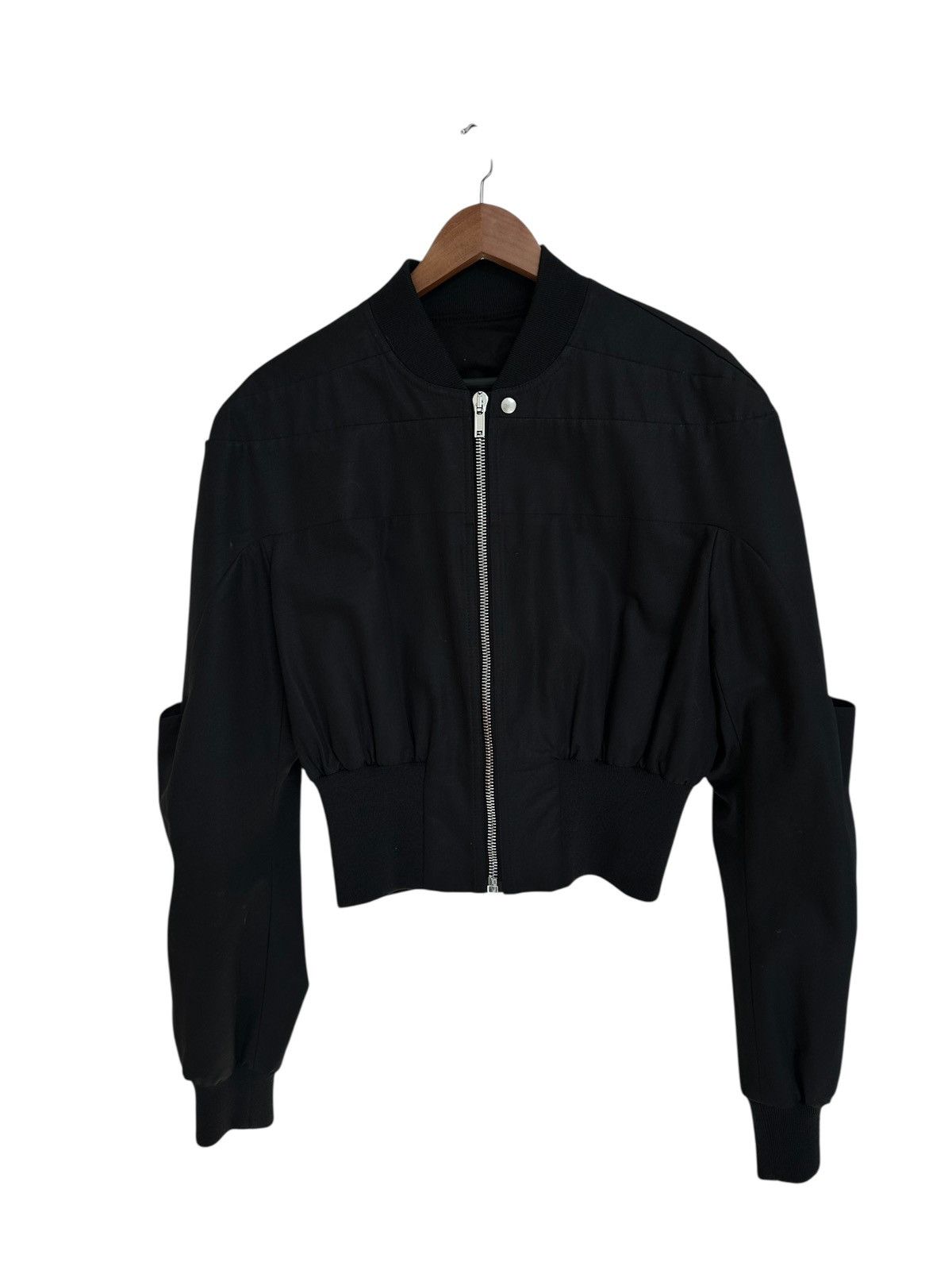Rick Owens Rick Owens Cropped Bomber Jacket Size US S / EU 44-46 / 1 - 3 Thumbnail