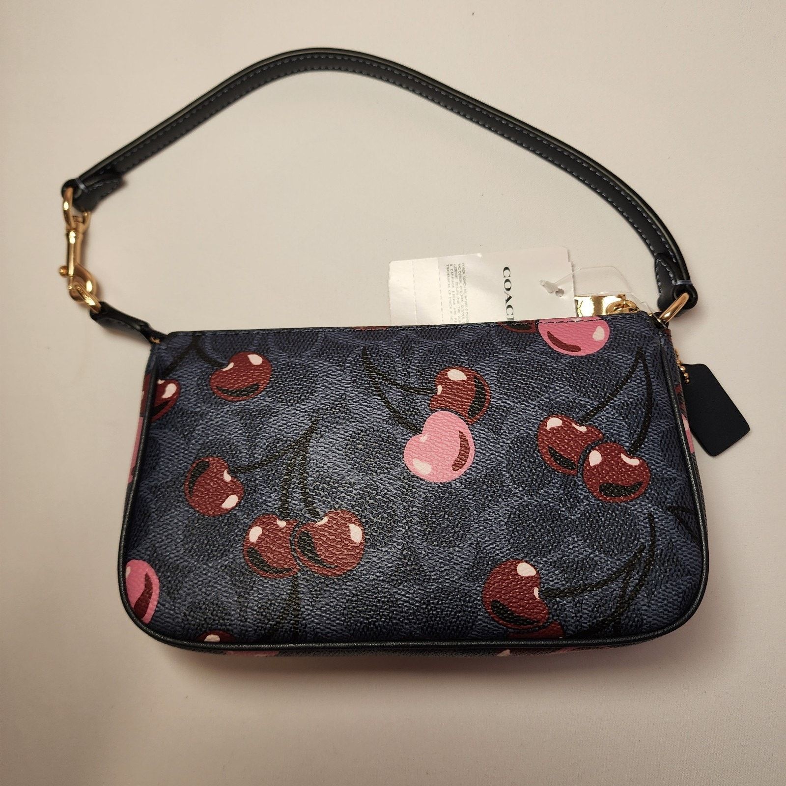 Coach NWT COACH CZ011 Nolita 19 Signature Cherry Print Bag Denim Size ONE SIZE - 3 Thumbnail