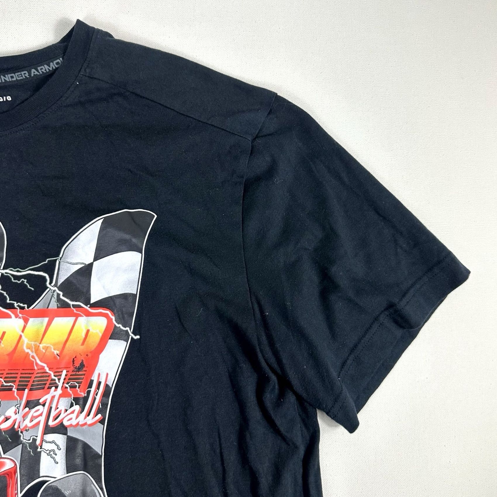 Under Armour Under Armour Shirt Mens Large Black Graphic Racing Slam Dunk Loose T-Shirt Race Size US L / EU 52-54 / 3 - 4 Thumbnail