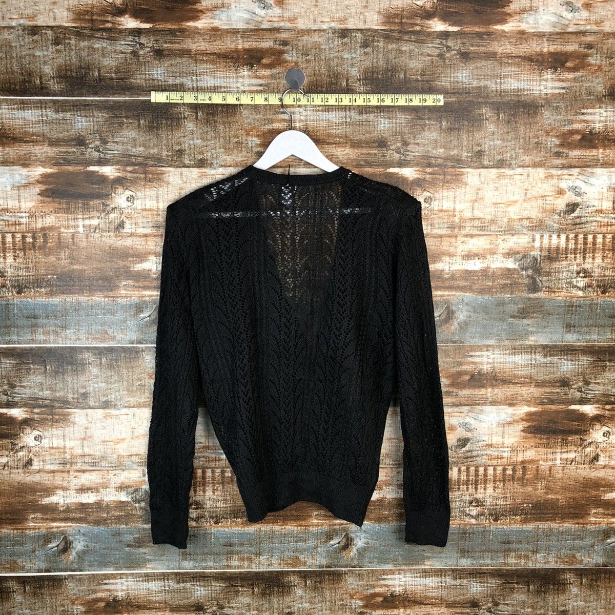 Japanese Brand Japan vintage crochet mesh net Cardigan Knitwear #A1636 Size L / US 10 / IT 46 - 12 Thumbnail