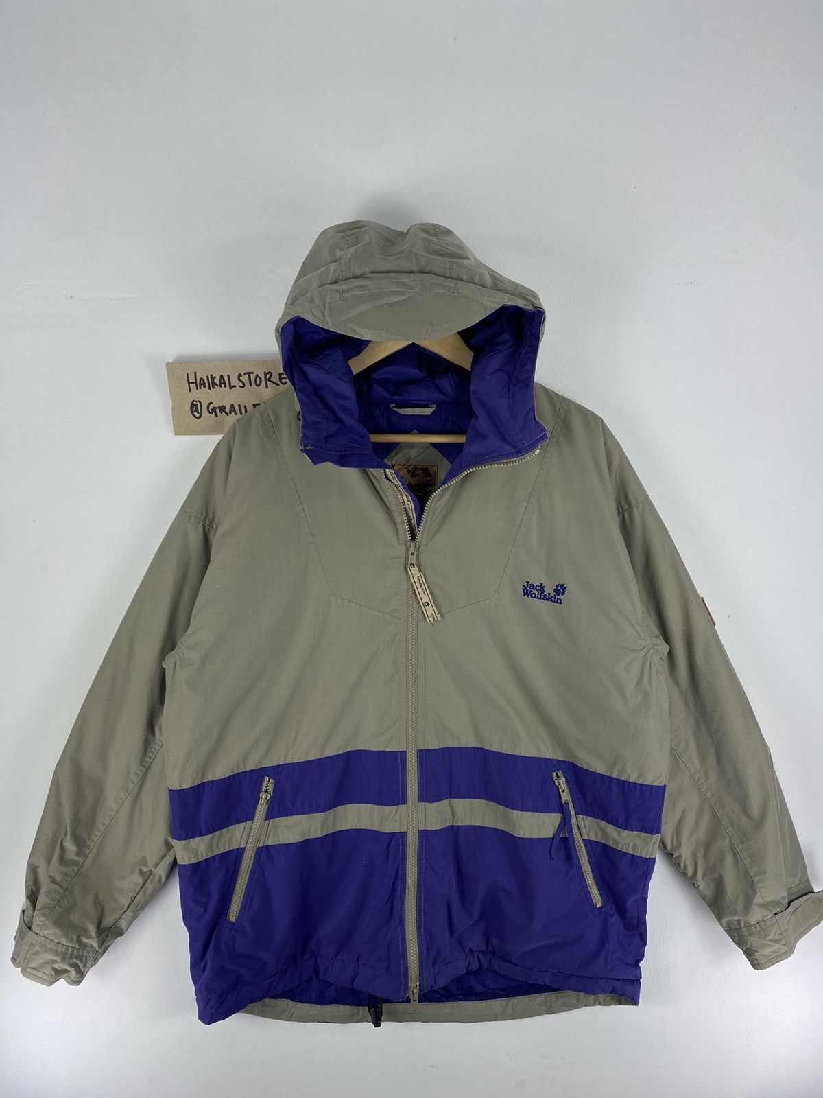 Jack Wolfskin Vintage 90s Windbraker Jack Wolfskin Big Logo Embroidery Size US L / EU 52-54 / 3 - 1 Thumbnail