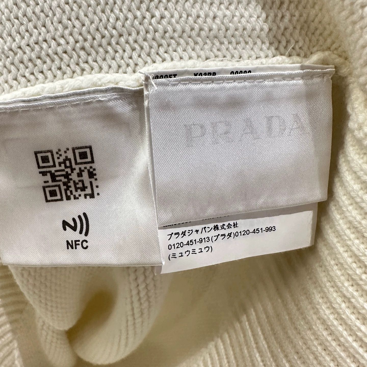 Prada Prada Logo Letter Cashmere Knit Long Sleeve 46 Size US S / EU 44-46 / 1 - 4 Thumbnail