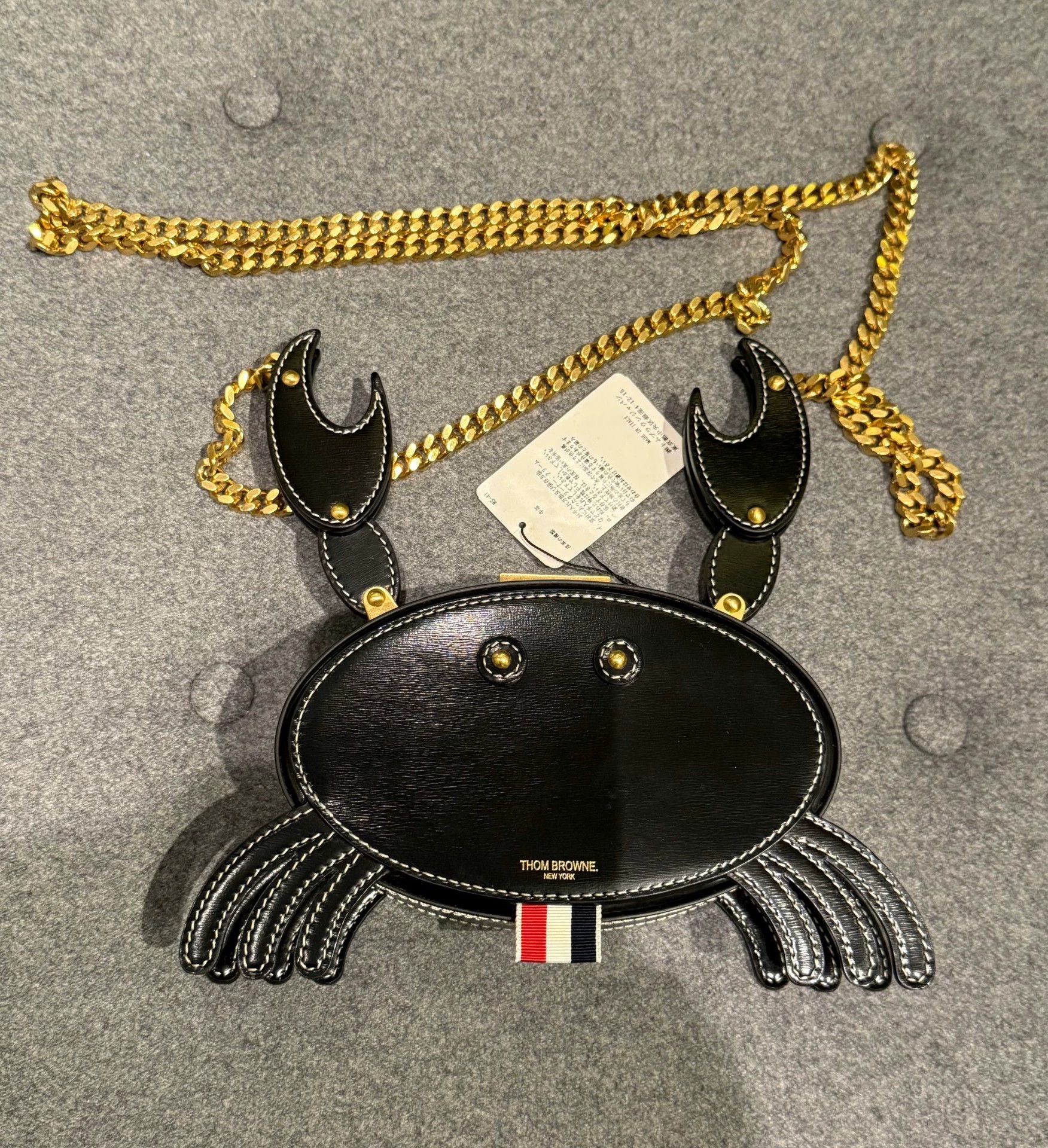 Thom Browne Thom Browne Crab-Shaped Box Gold Chain Bag Size ONE SIZE - 1 Thumbnail