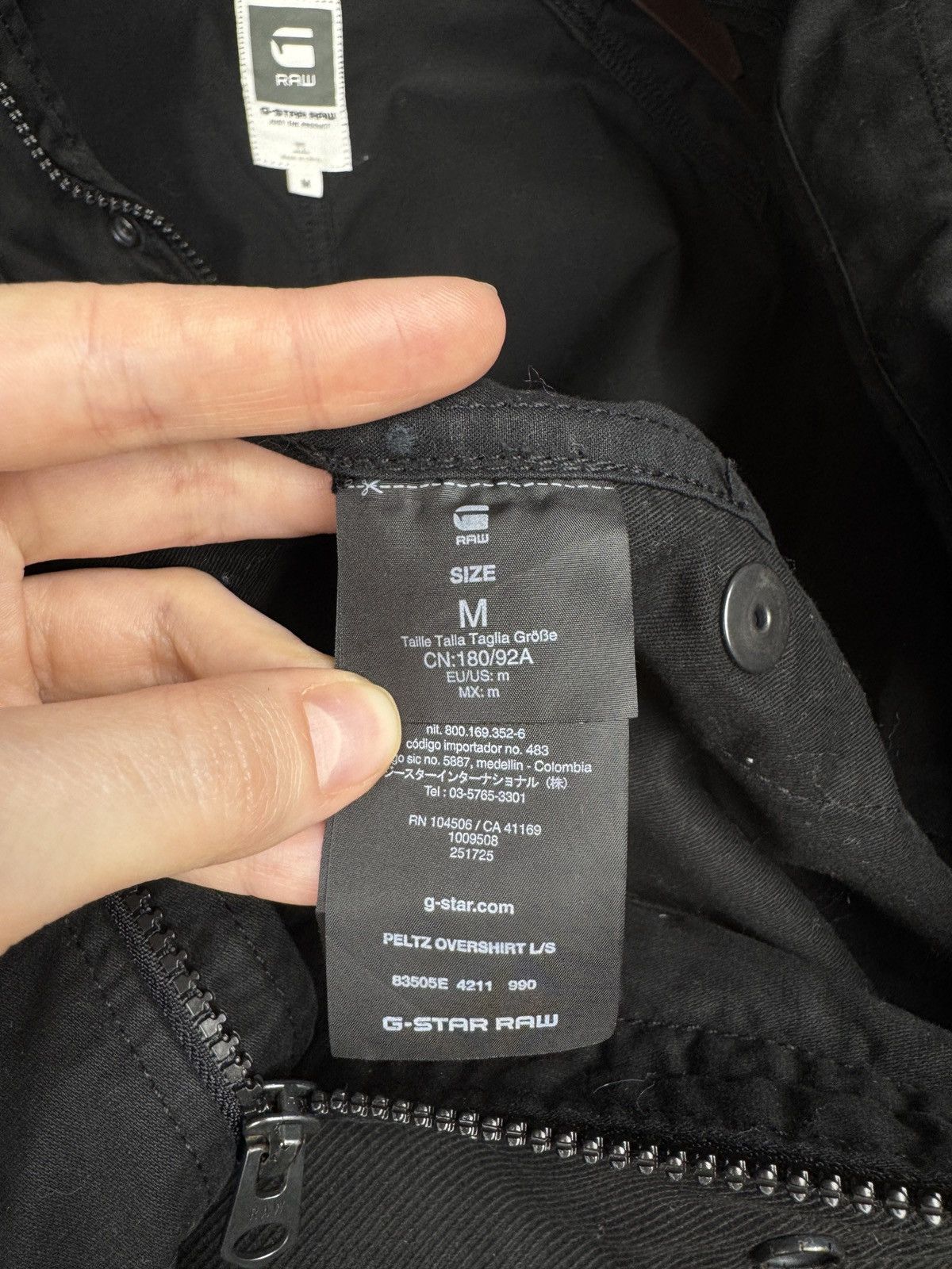 G-Star G-Star Peltz Overshirt Long Sleeve black cotton jacket M Size US M / EU 48-50 / 2 - 12 Thumbnail