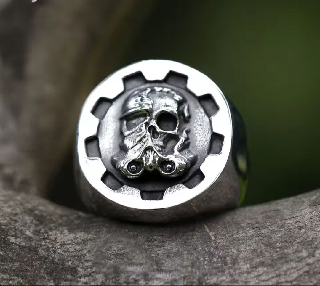 Japanese Brand × Jewelry × Vintage Skull Double Face Ring Size ONE SIZE - 1 Thumbnail