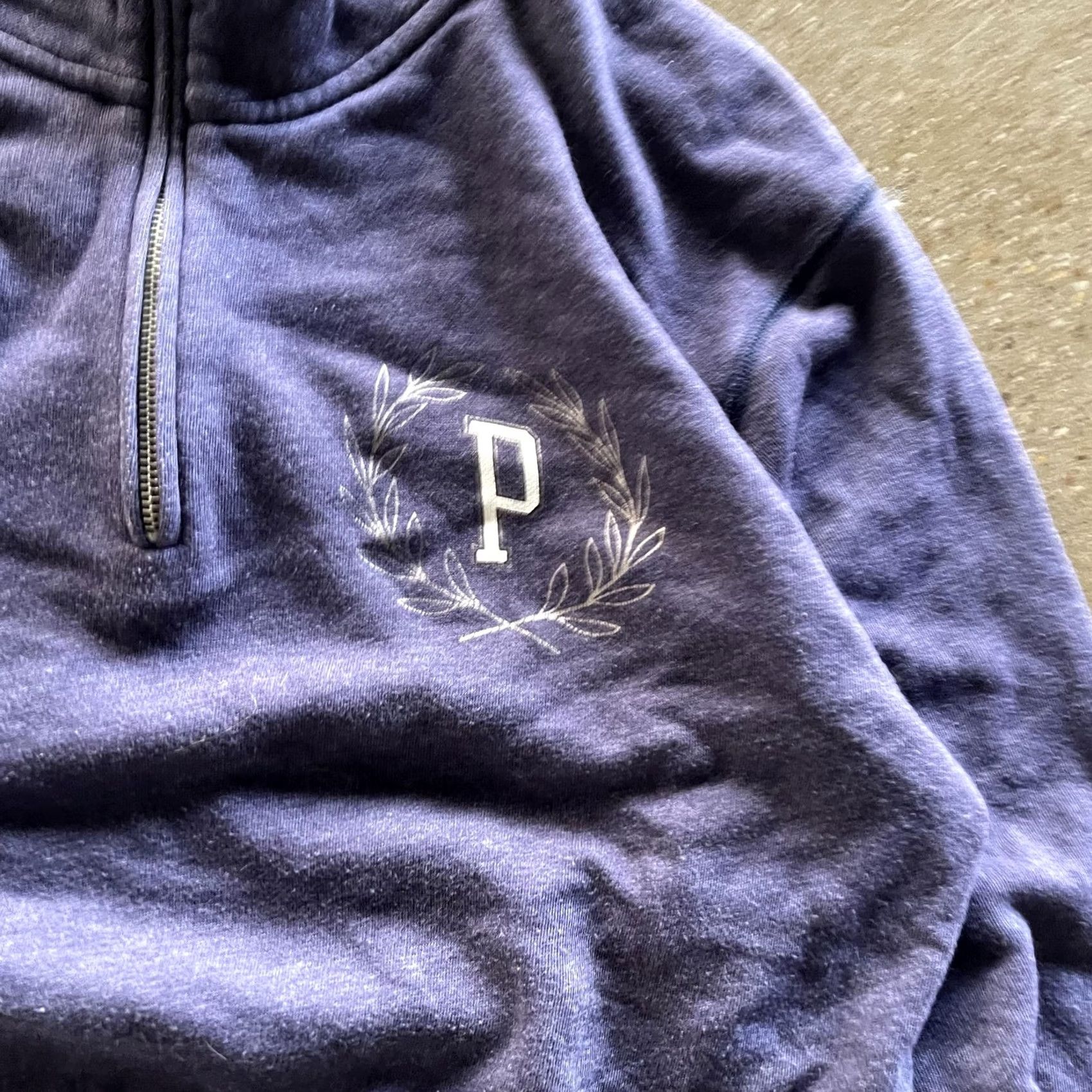 Pinko PINK Victoria's Secret Sweatshirt Womens Small Purple Quarter Zip Pullover P Size S / US 4 / IT 40 - 2 Thumbnail