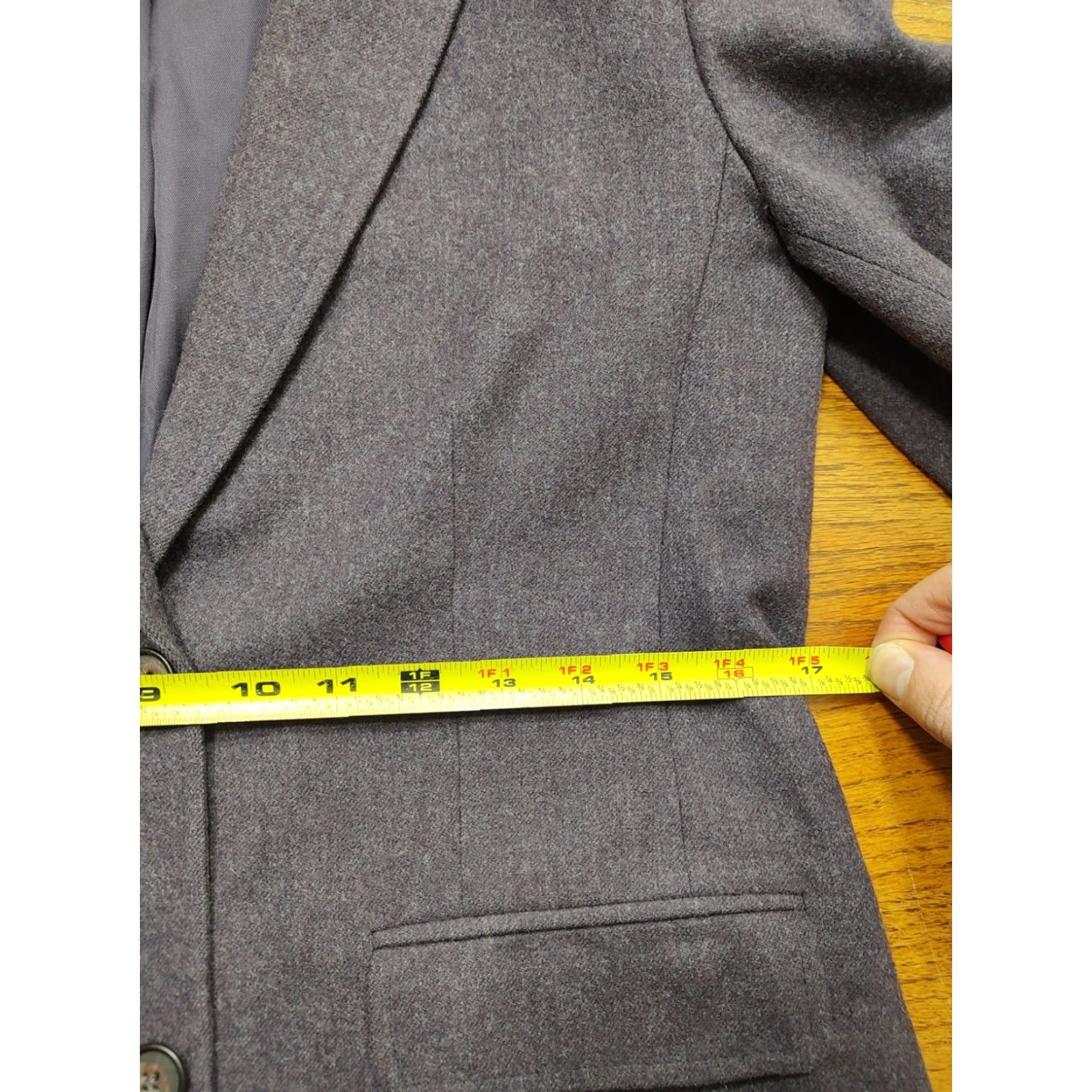 Pendleton VINTAGE Pendleton Blazer Jacket Women 36 in Purple Wool Two Button Classic Lined 100% Wool Fall Winter Spring Casual Size XS / US 0-2 / IT 36-38 - 7 Thumbnail