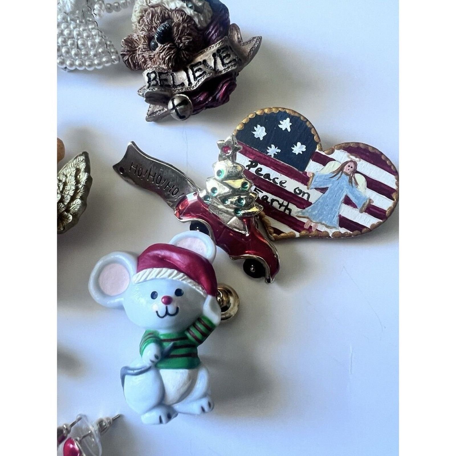 Other Lot Of 16 Christmas Vintage Brooches. Size ONE SIZE - 8 Thumbnail