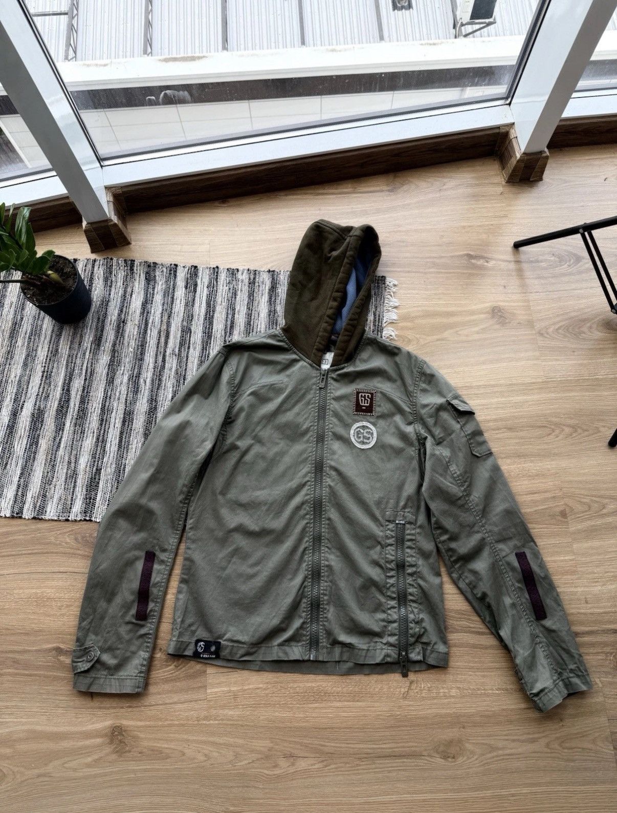 G-Star VINTAGE G-STAR RAW MILITARY JACKET SOUTH WITH HOOD COTTON Size US L / EU 52-54 / 3 - 1 Thumbnail