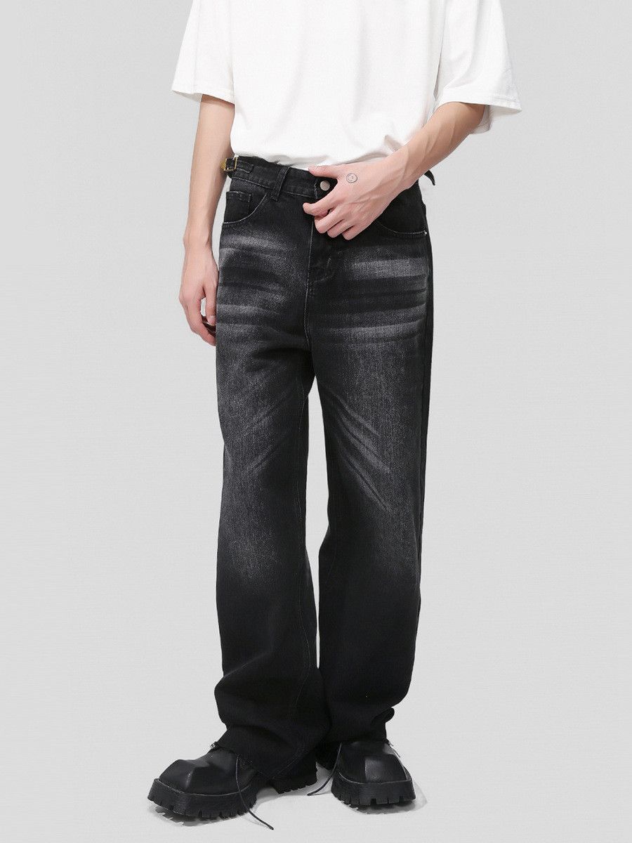 Vintage Men's American Street Washed Loose-Fit Straight-Leg Jeans Size US 32 / EU 48 - 2 Thumbnail