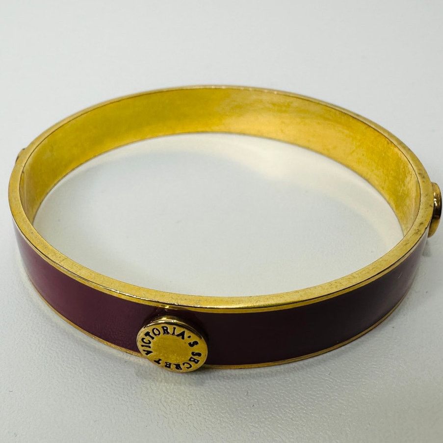 Victoria's Secret Victoria's Secret Purple & Gold Bangle Monogram Bracelet Size ONE SIZE - 7 Thumbnail