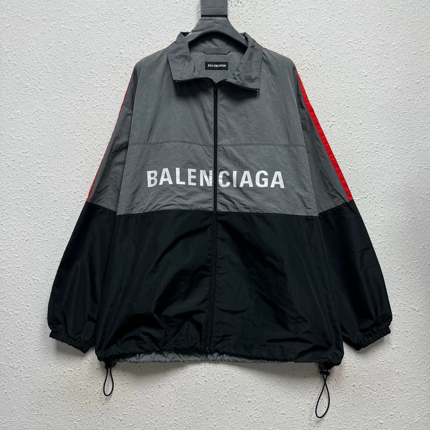 Balenciaga Colorblock Logo Nylon Jacket