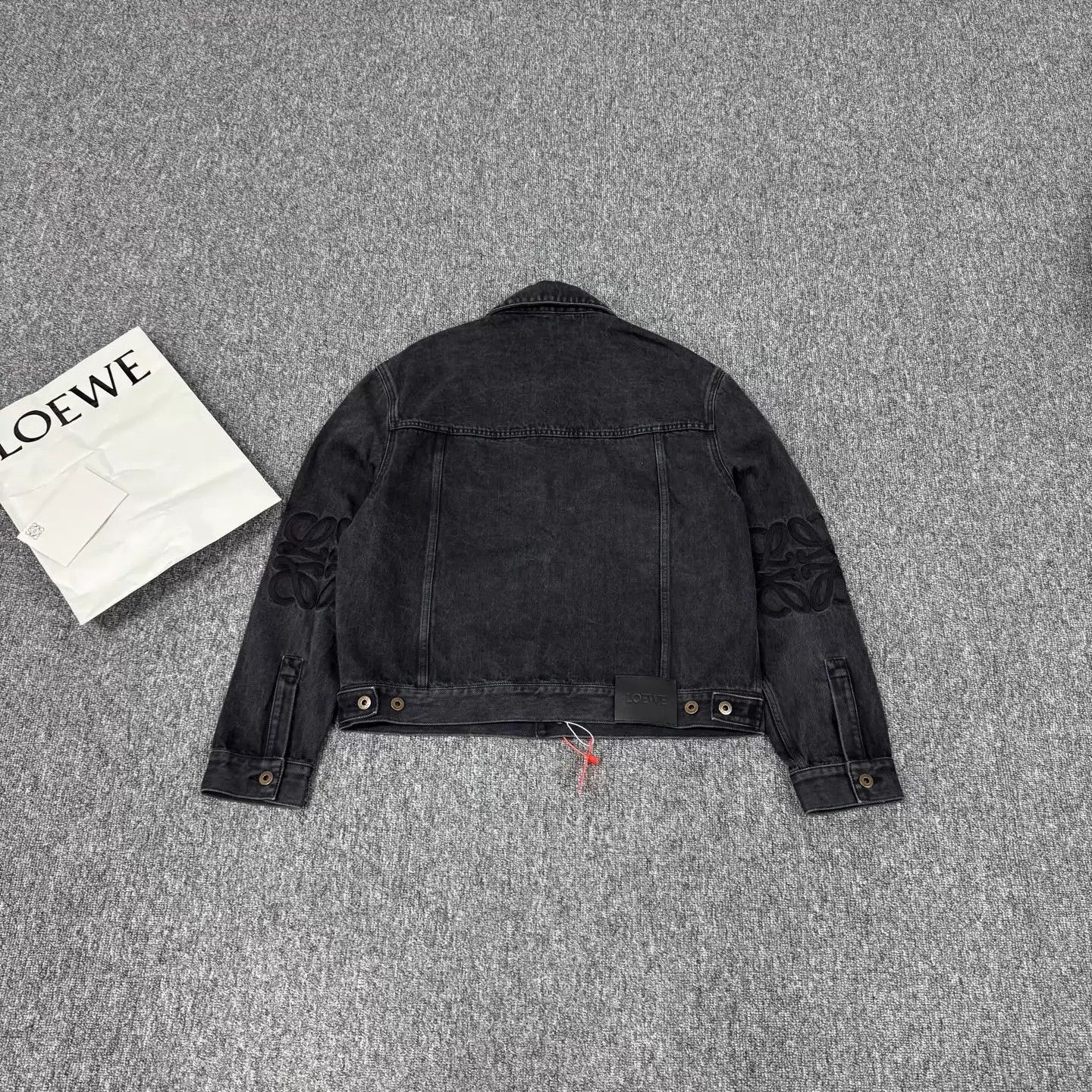 Loewe Loewe Washed Denim Jacket Square Embroidered Logo 48 Size US M / EU 48-50 / 2 - 2 Thumbnail