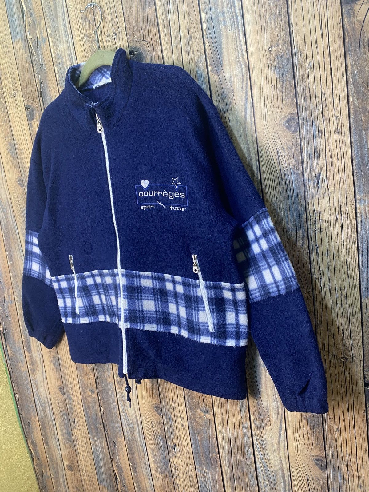 Vintage courreges half zipper sweatshirt