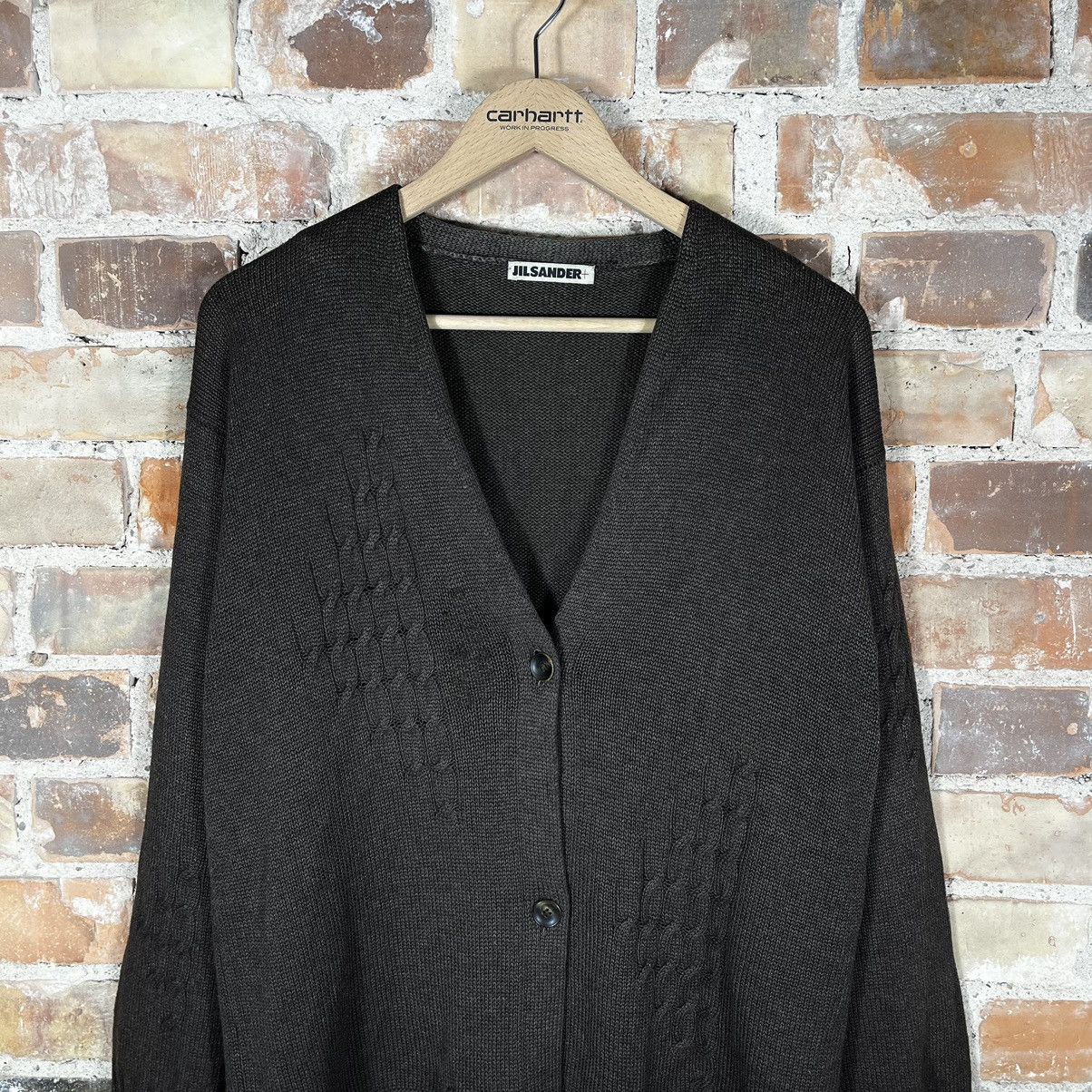 Jil Sander 1990 Cashmere Cardigan Brown Sweater 90s