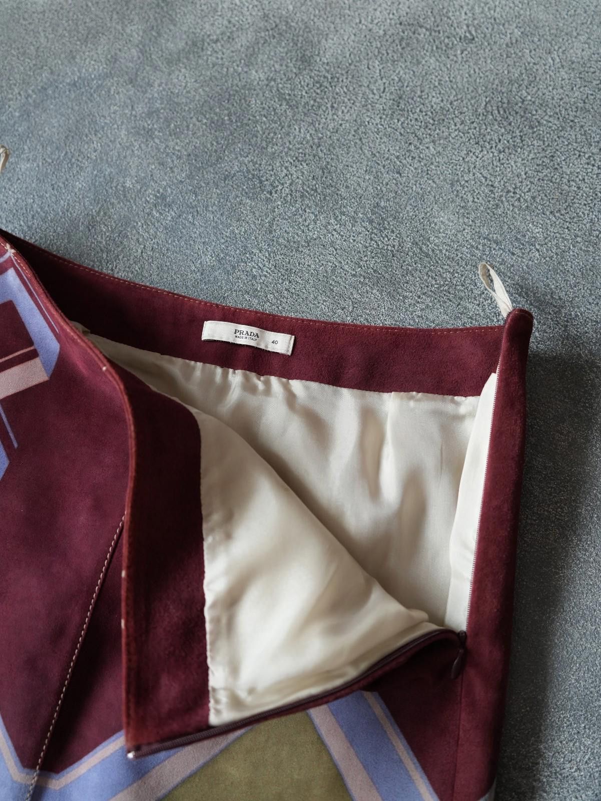 Prada S/S 2007 Prada RUNWAY Leather Mini Skirt VINTAGE IT40 Size 30" / US 8 / IT 44 - 10 Thumbnail