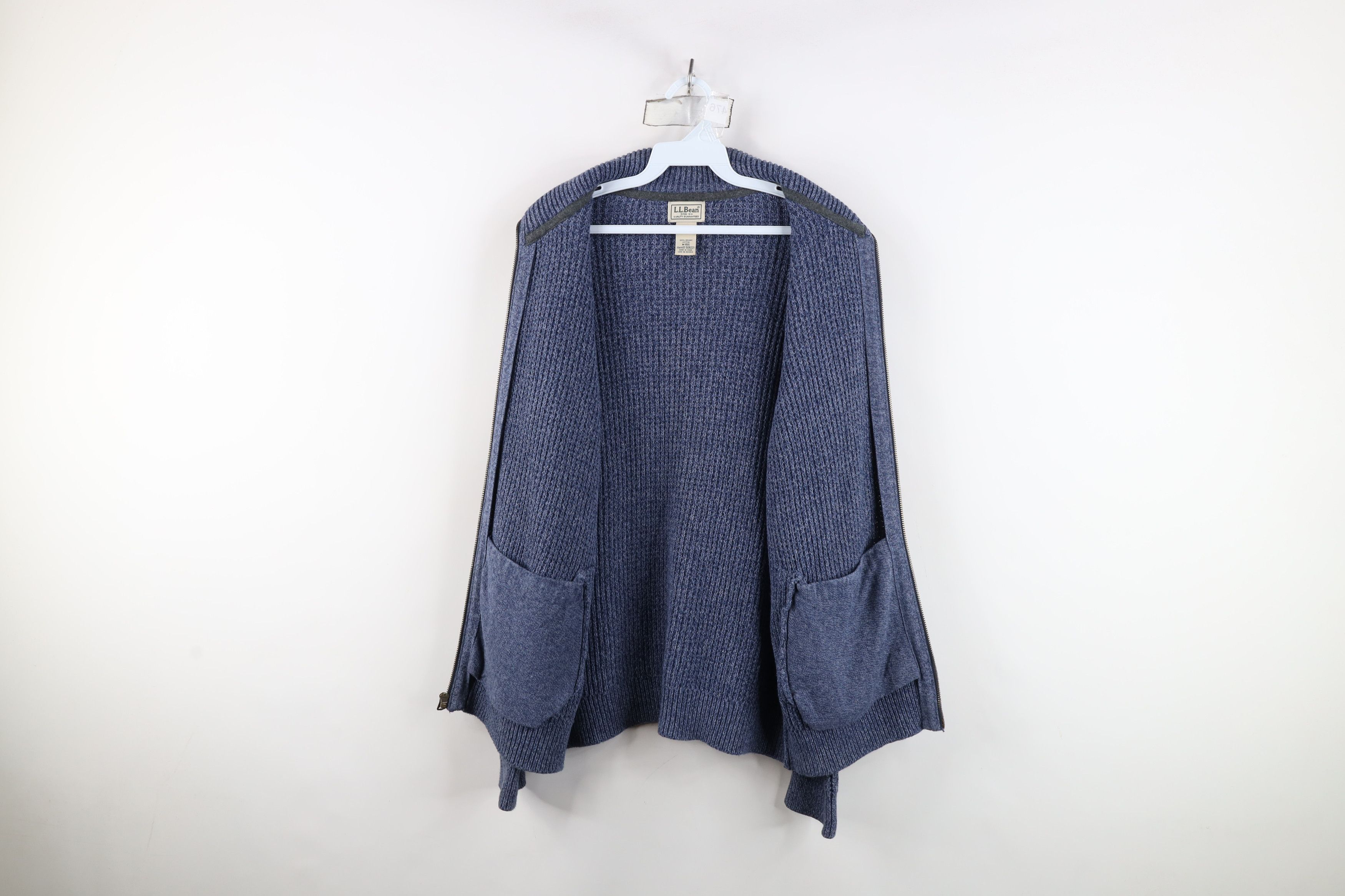 L.L. Bean Vintage LL Bean Cotton Chunky Ribbed Knit Full Zip Sweater Size US M / EU 48-50 / 2 - 8 Thumbnail