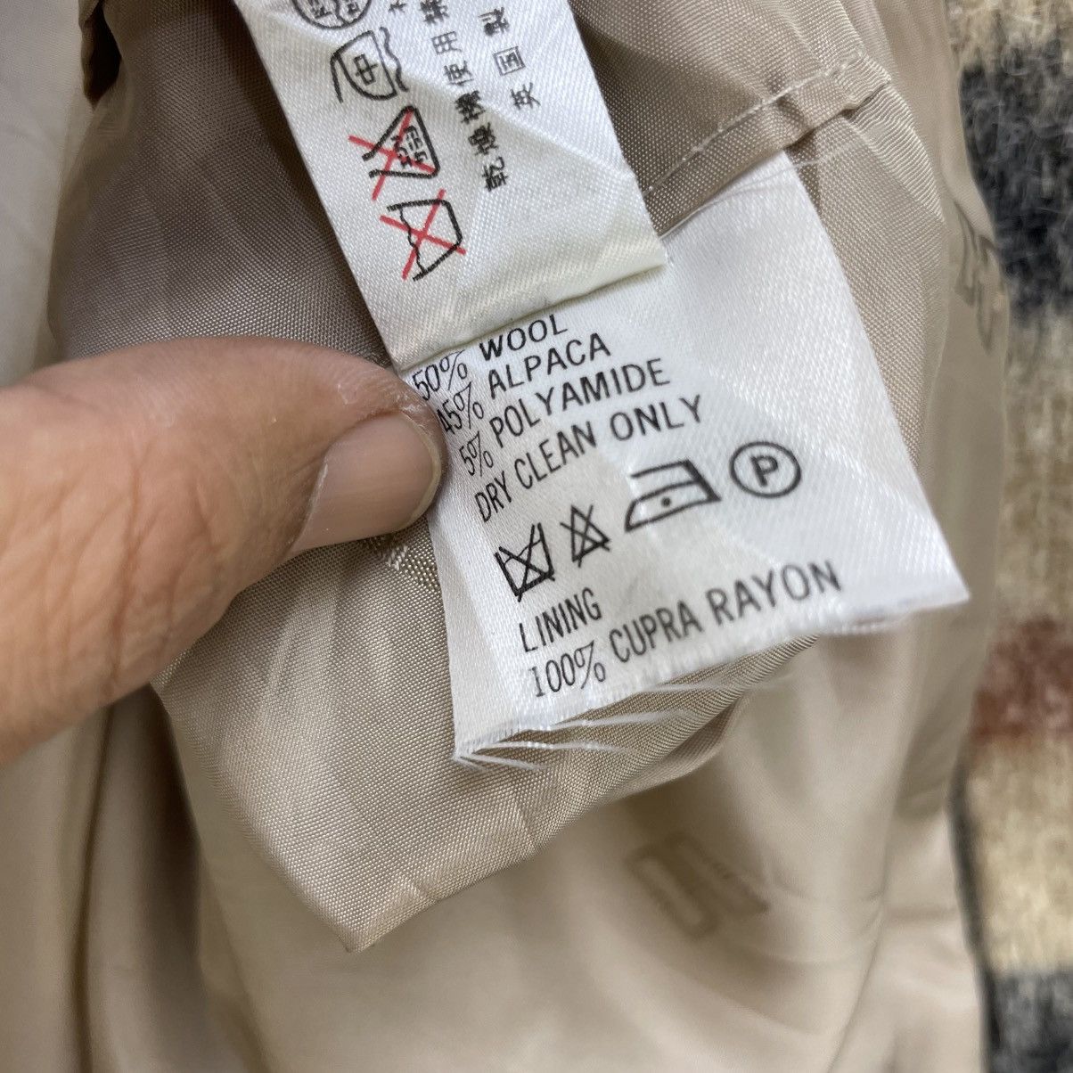 DAKS 💥Vintage Daks London Checked Alpaca Wool Jacket Size M / US 6-8 / IT 42-44 - 10 Thumbnail