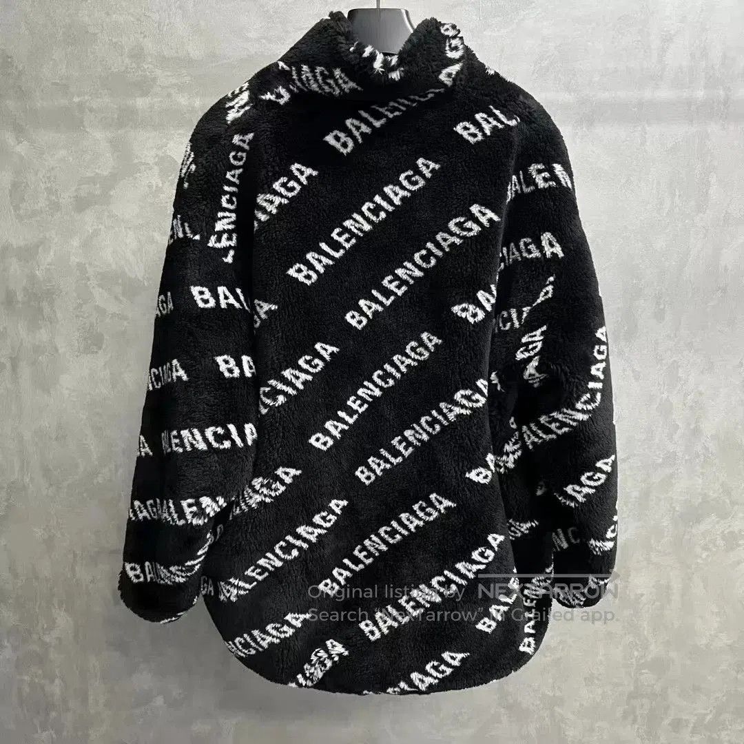 Balenciaga Balenciaga Black Faux Fur Puffer Jacket. Size XXS / US 00 / IT 34 - 2 Thumbnail