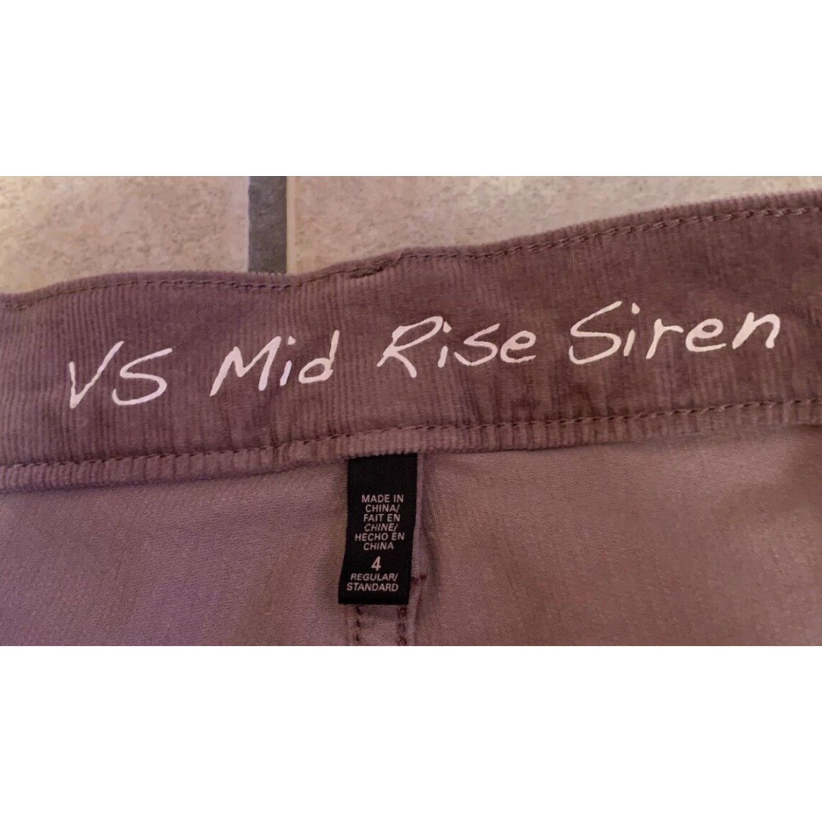 Victoria's Secret Womens Victoria's Secret VS Siren Dusty Pink Mid Rise Corduroy Skinny Pant 4 Regular Slim fitting Men's Women Girls Size 27" / US 4 / IT 40 - 5 Thumbnail