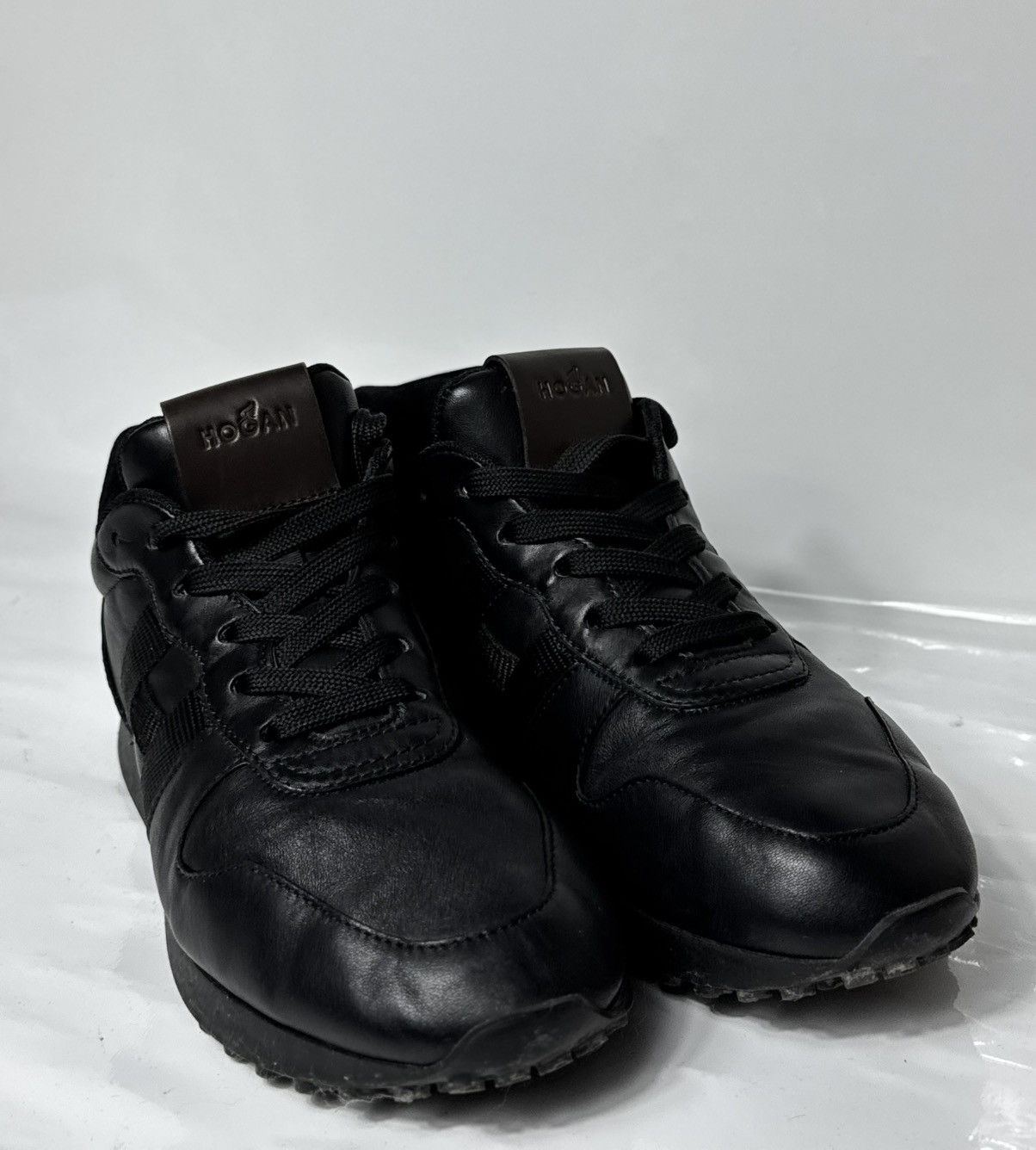 Hogan Hogan Black Leather Casual Sneakers Size 6 26 CM Size US 6 / EU 39 - 8 Thumbnail