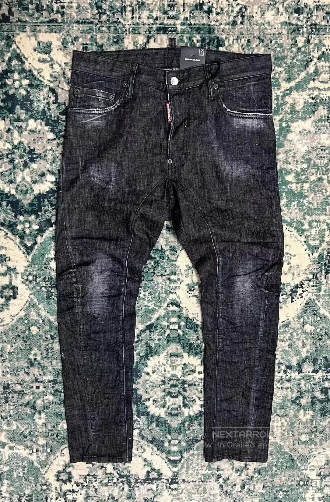 Dsquared2 dsquared2 black gray washed biker jeans. Size US 44 / EU 60 - 1 Thumbnail