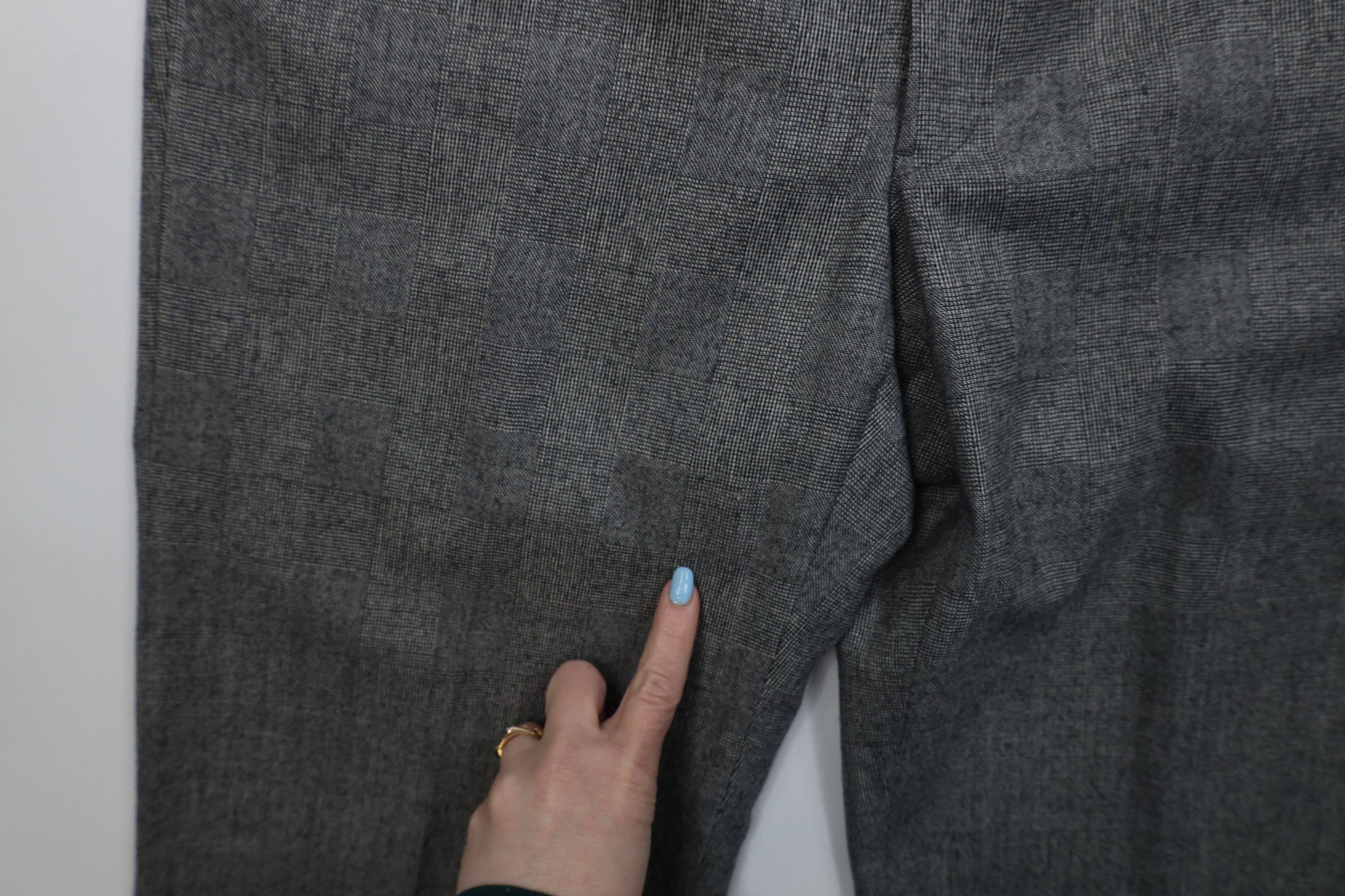 Christian Dior Monsieur Vintage 70s Christian Dior Knit Wide Leg Chino Pants Plaid Size US 34 / EU 50 - 11 Thumbnail