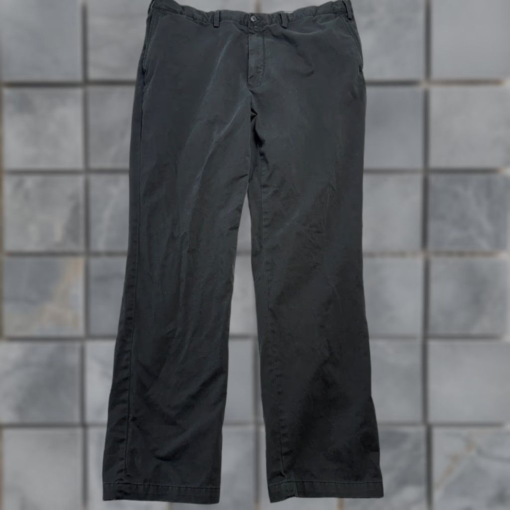 Polo Ralph Lauren Polo Ralph Lauren Pants Mens 44Tx36 Black Classic Fit Chino Twill Straight Inseam 34 Pockets Slas Size US XXL / EU 58 / 5 - 1 Thumbnail