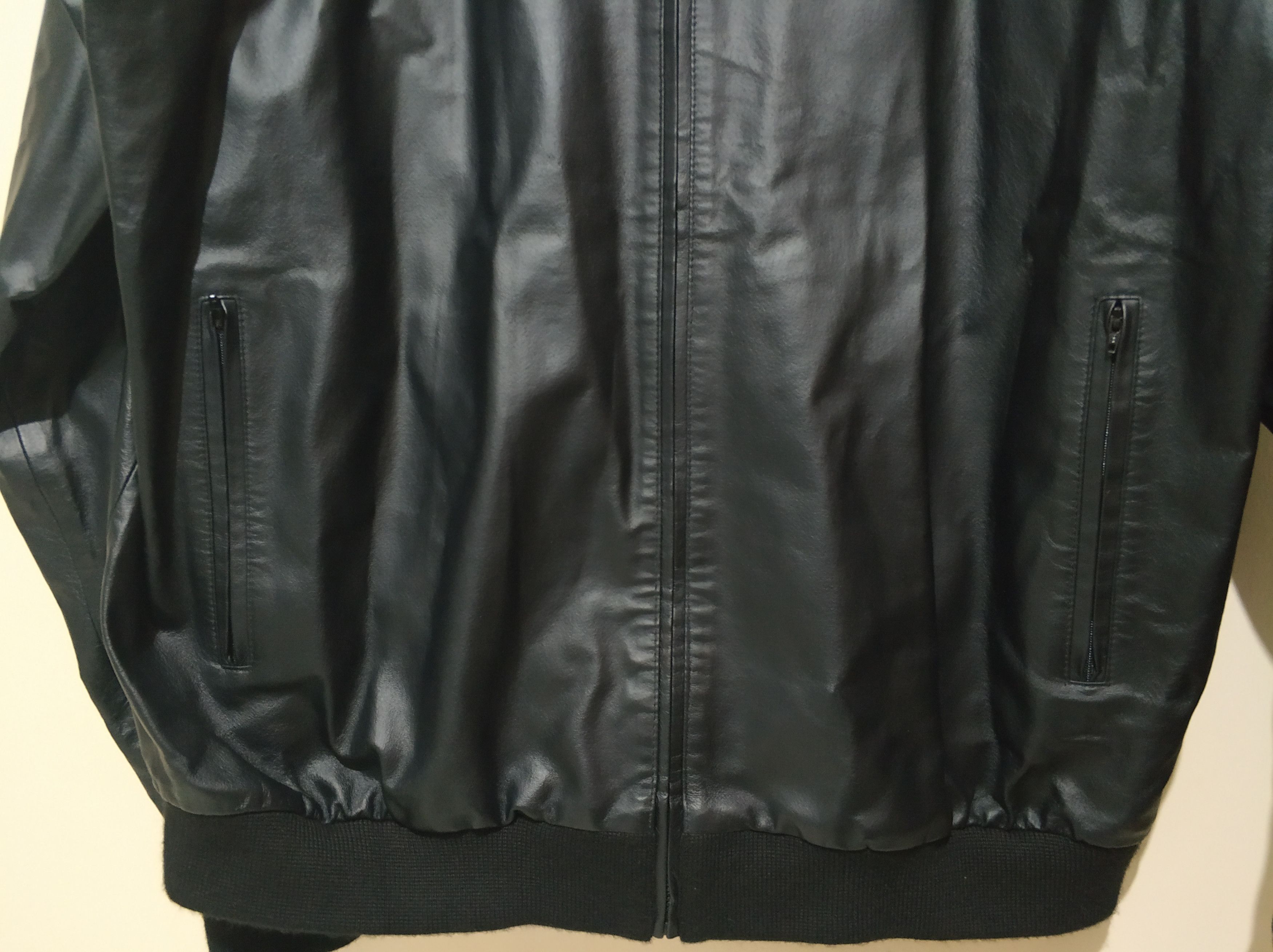Adidas adidas Leather A15 3XL/4XL Gold Trefoil Vintage Jacket Size US XXL / EU 58 / 5 - 5 Thumbnail