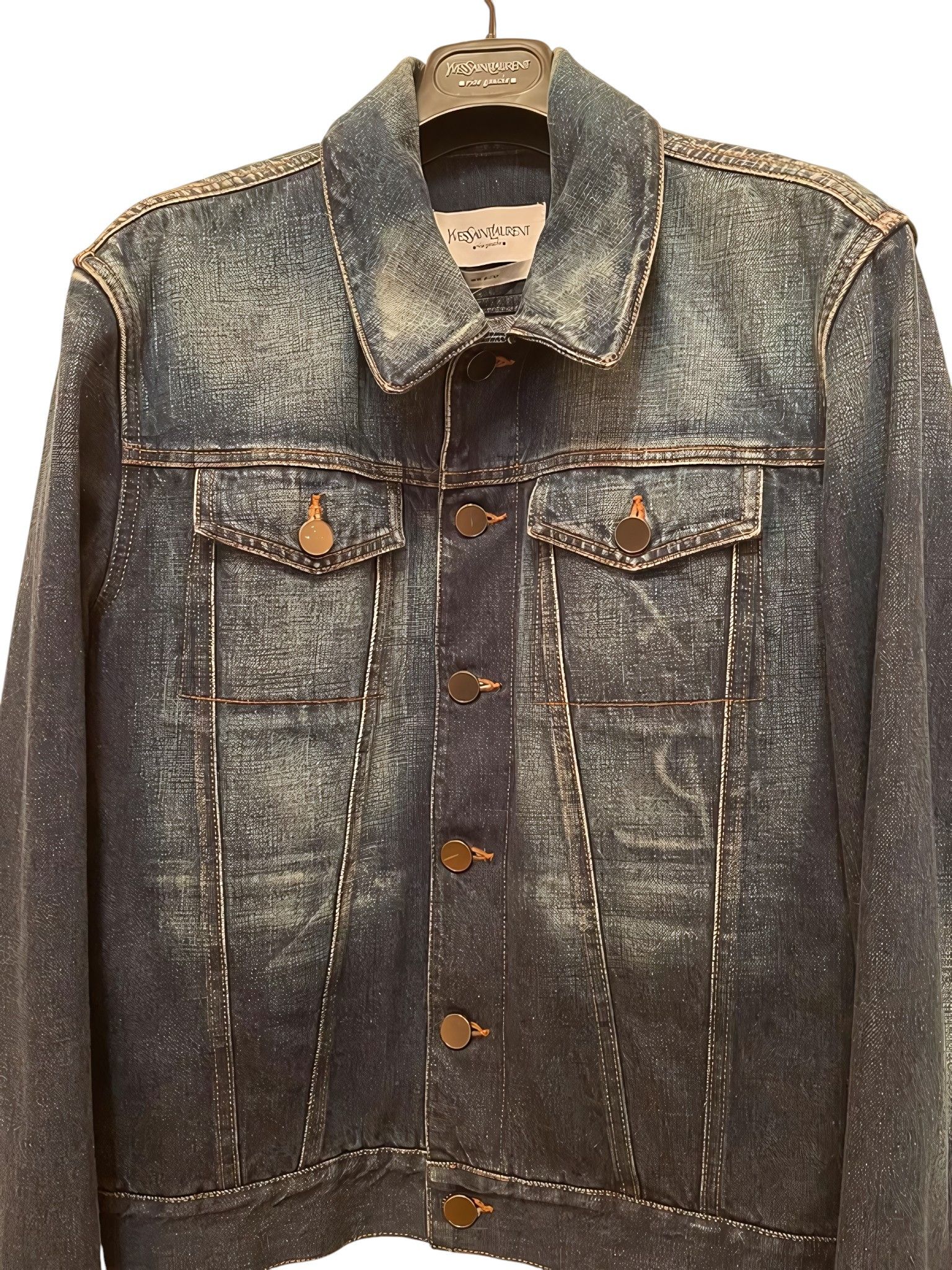 Yves Saint Laurent YSL RIVE GAUCHE BY TOM FORD DENIM JACKET Size US M / EU 48-50 / 2 - 2 Thumbnail