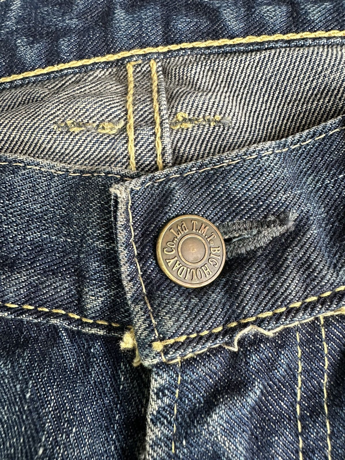 TMT 💥 Rare TMT Japan 8th Anniversary Washed Vintage Denim D483 Size US 32 / EU 48 - 15 Thumbnail