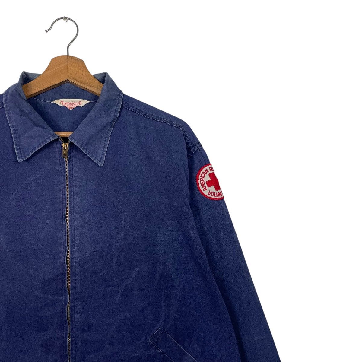 Champion Vtg 50/60s Champion Running Man Disaster Service Jacket Size US L / EU 52-54 / 3 - 5 Thumbnail