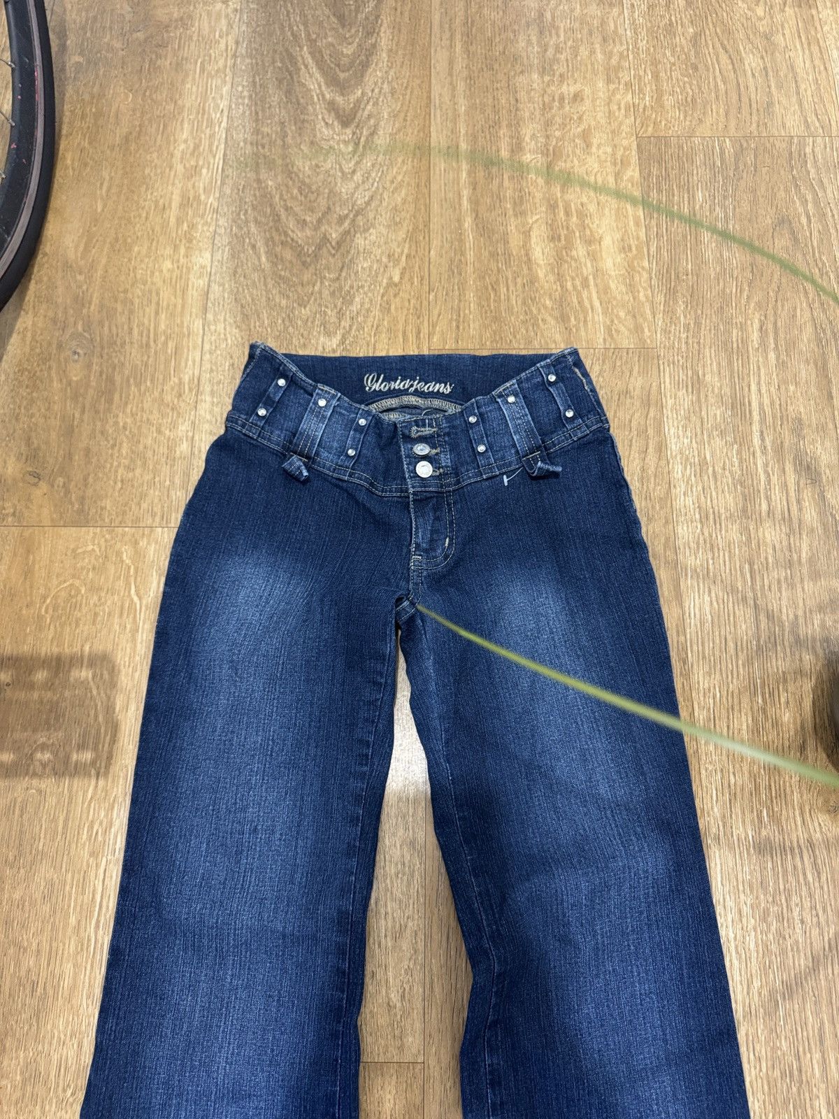 Vintage VINTAGE AVANT GARDE WASHED DENIM PANTS FLARE JEANS Size 26" / US 2 / IT 38 - 3 Thumbnail