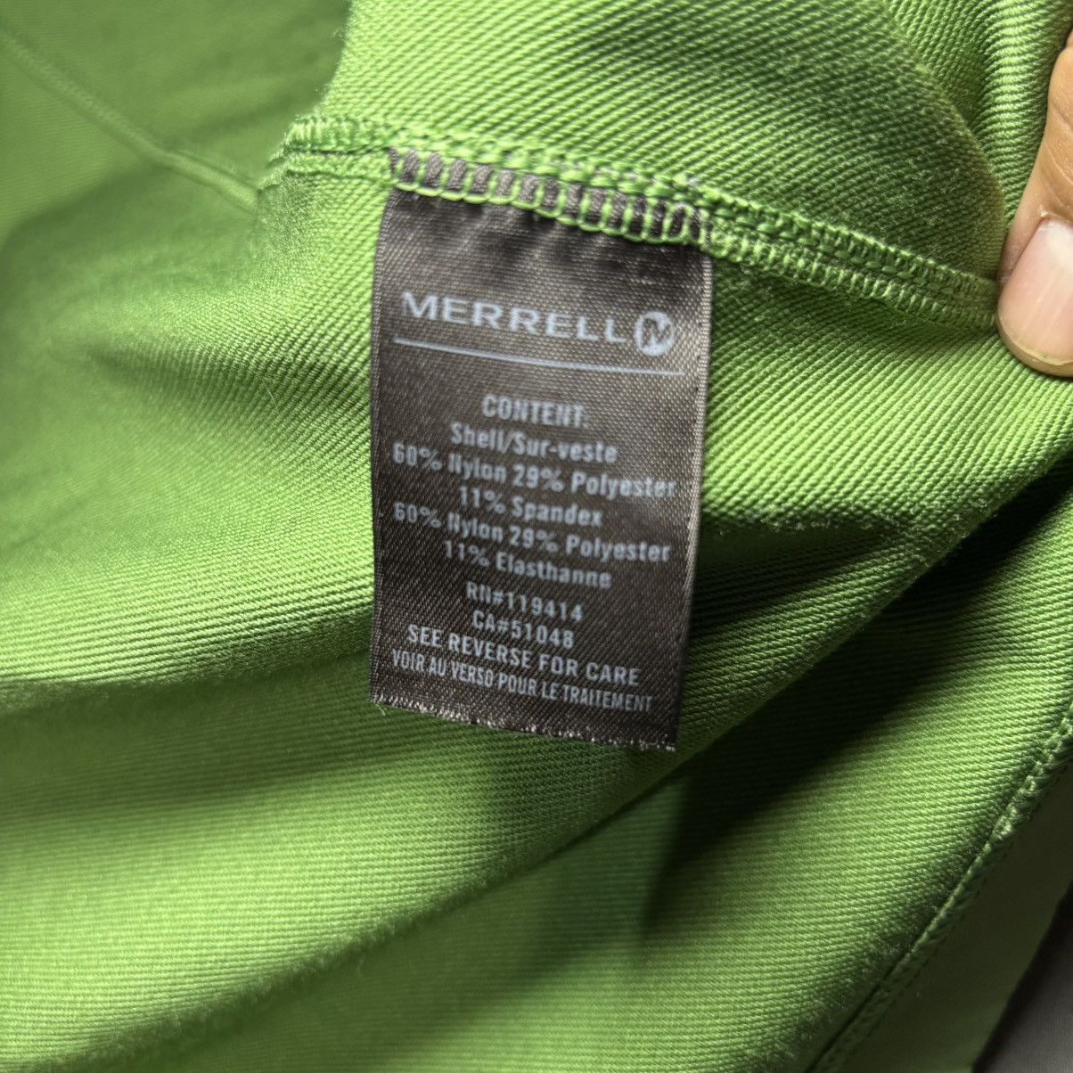Merrell Merrell full zip rn # 119414 men’s size 2xL green jacket Size US XXL / EU 58 / 5 - 9 Thumbnail