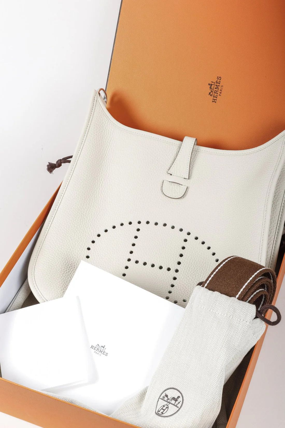 Hermes Hermès Evelyne III 29 Craie Noisette Size ONE SIZE - 13 Thumbnail