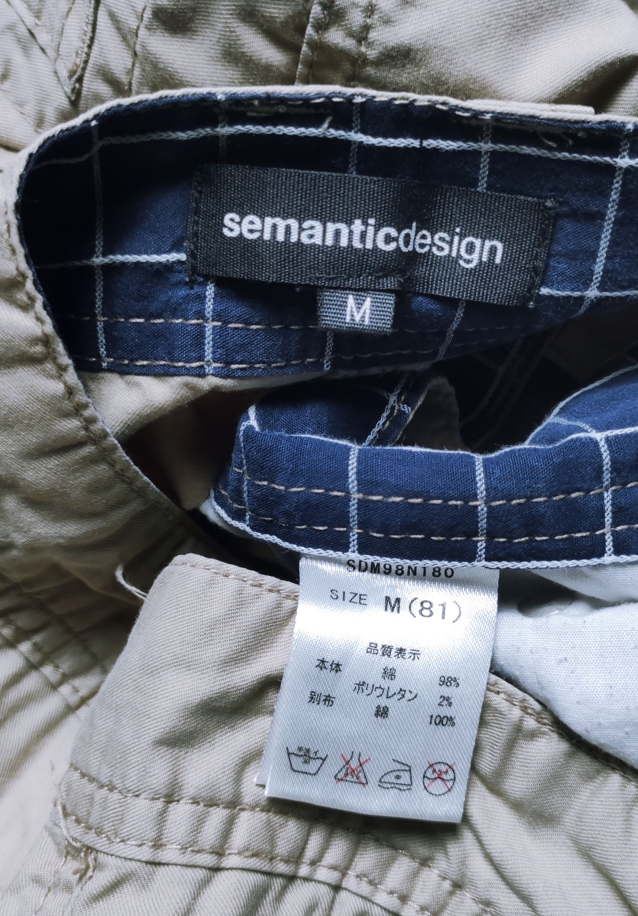 Japanese Brand Semantic Design Punk Inspired Multipocket Cargo 3/4 Pants Size US 31 - 6 Thumbnail
