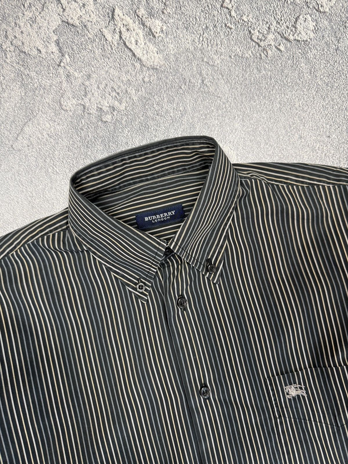 Burberry Burberry shirt men cotton vintage logo S gray Size US S / EU 44-46 / 1 - 6 Thumbnail