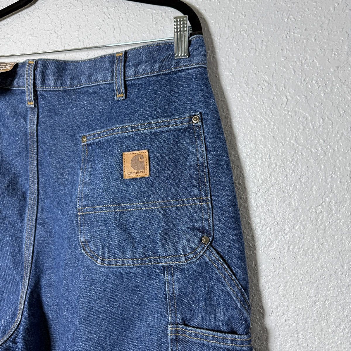 Carhartt Carhartt Jeans B73 Double Knee Washed Logger Dungaree 38x30 Size US 38 / EU 54 - 6 Thumbnail
