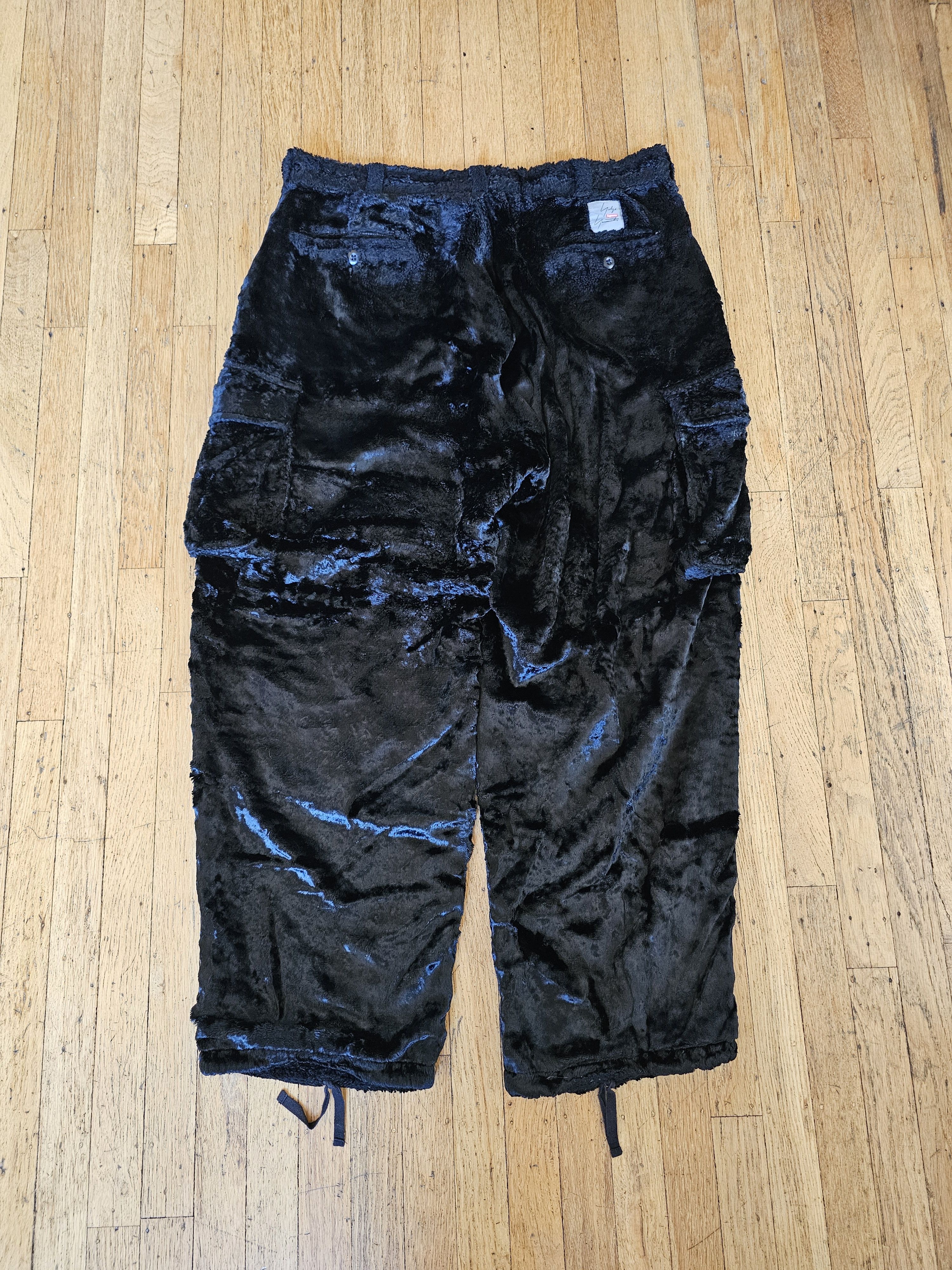 Supreme x Yohji Yamamoto Faux Fur Cargo Pants