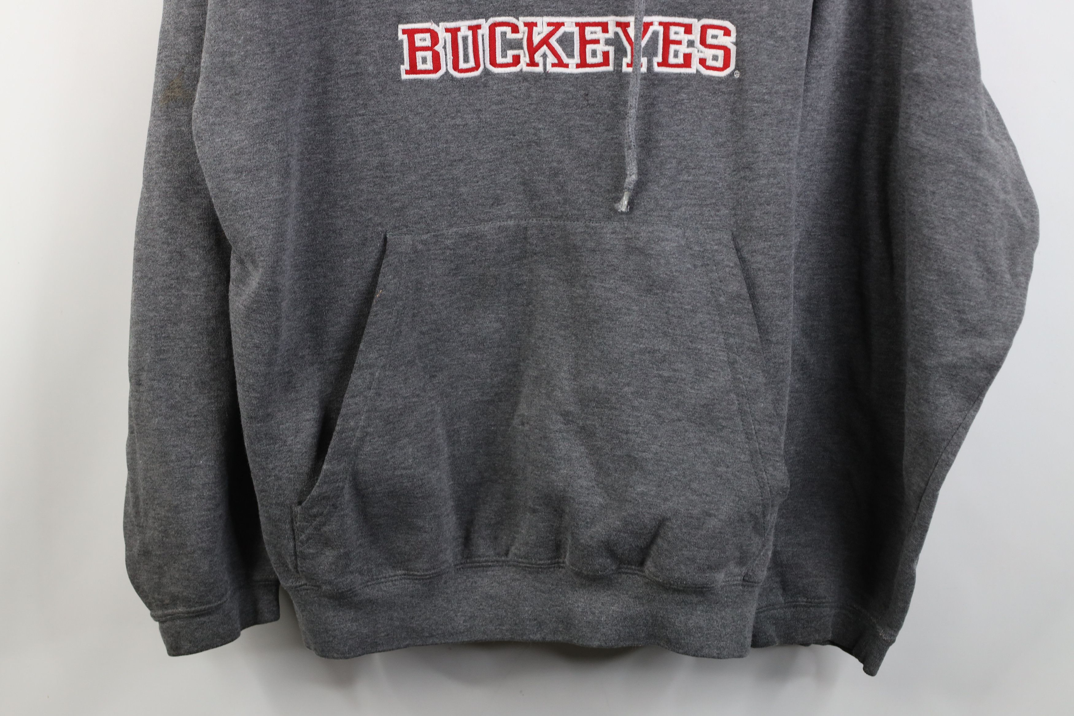 Vintage Vintage 90s Y2K Ohio State University Hoodie Sweatshirt Size US L / EU 52-54 / 3 - 3 Thumbnail