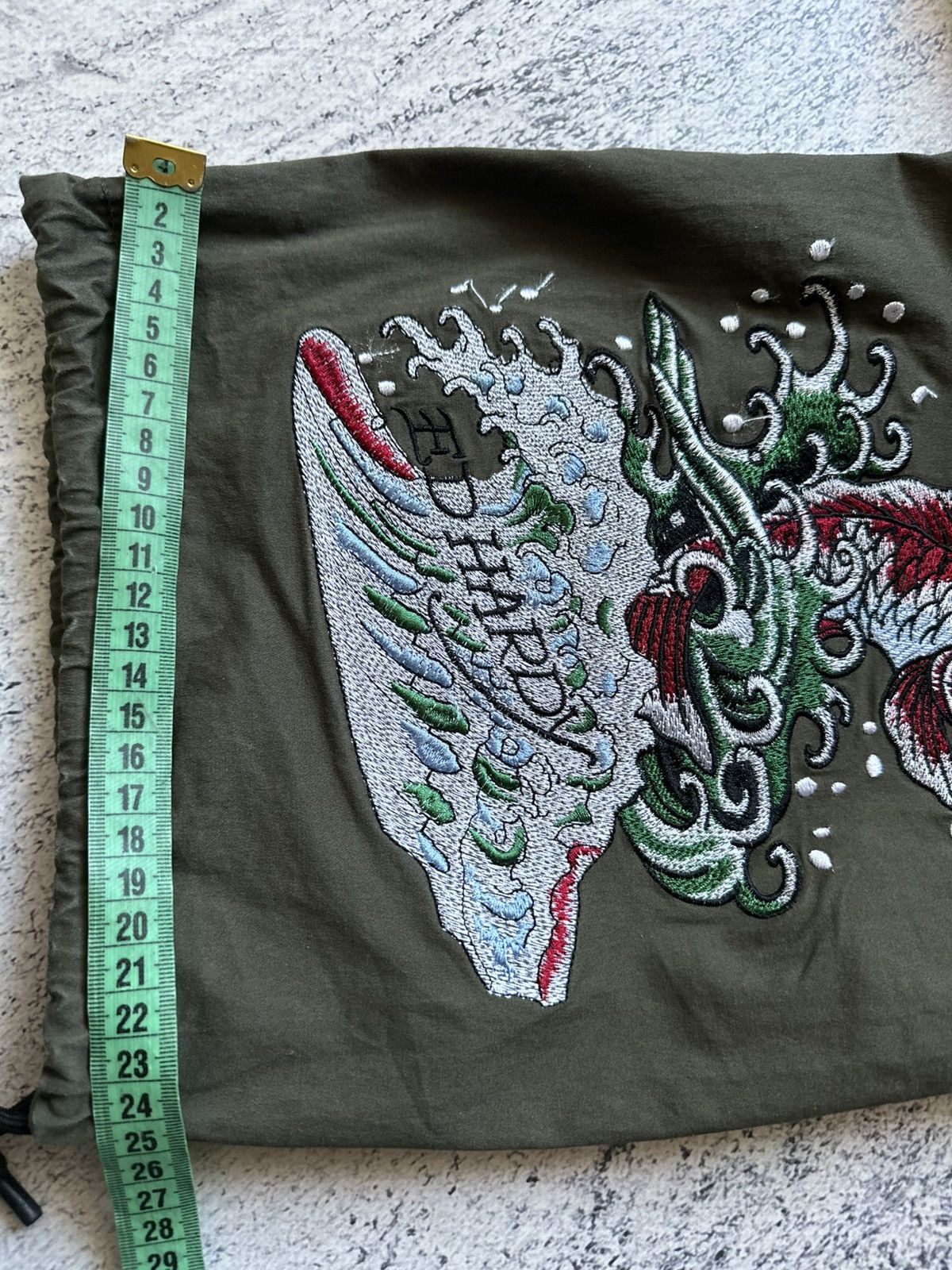 Ed Hardy ED HARDY JAPANESE EMBROIDERED PARACHUTE CARGO PANTS Sz XS Size 30" / US 8 / IT 44 - 18 Thumbnail