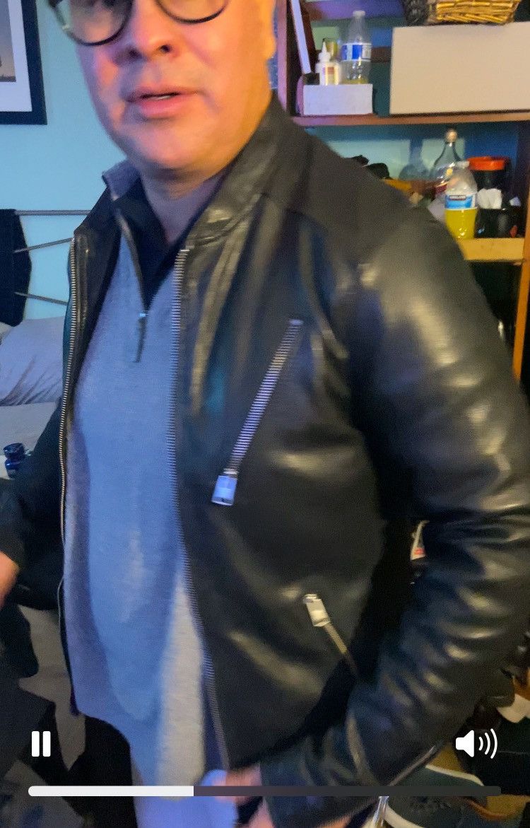 Allsaints AllSaints leather bomber Size US M / EU 48-50 / 2 - 19 Thumbnail