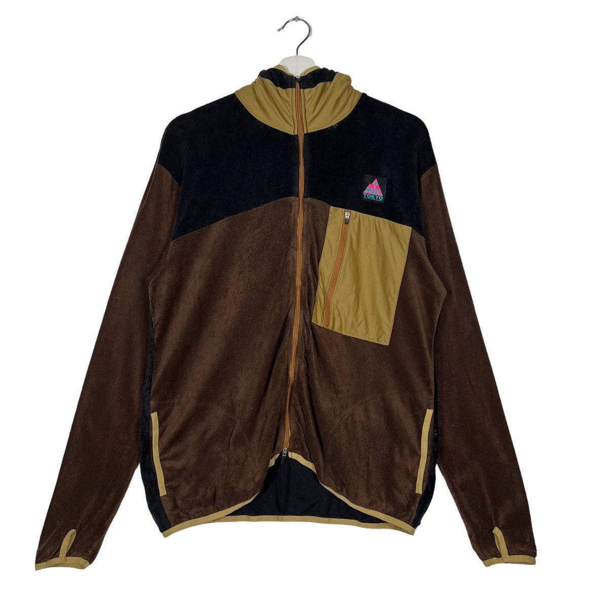 Japanese Brand 🔥 MOUNTAIN RUNNING COMPANY FLEECE HYBRID JACKET MADE IN JPN Size US L / EU 52-54 / 3 - 2 Thumbnail