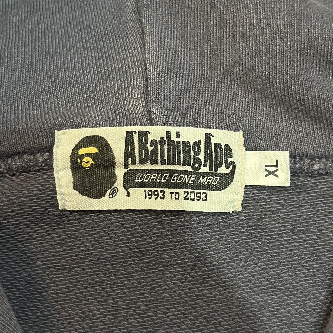 Bape bape by bathing ape spellout cracked logo faded hoodie Size US XL / EU 56 / 4 - 7 Thumbnail